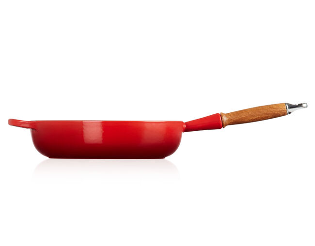 FRIGIDEIRA SAUTE C/ CABO MADEIRA 28CM Vermelho Le Creuset