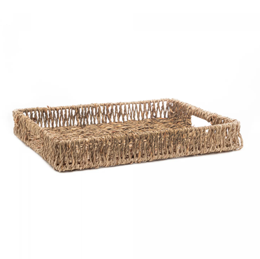 BANDEJA DE SISAL RETANGULAR