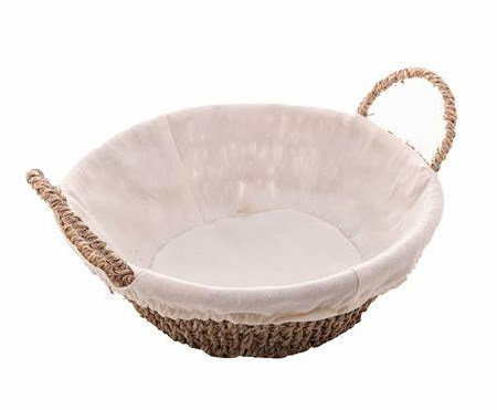 CESTA REDONDA SISAL COM FORRO