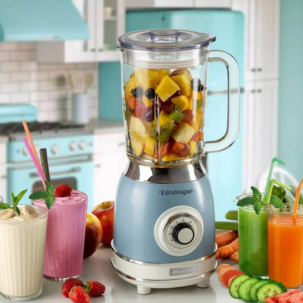 LIQUIDIFICADOR AZUL VINTAGE 220V - ARIETE
