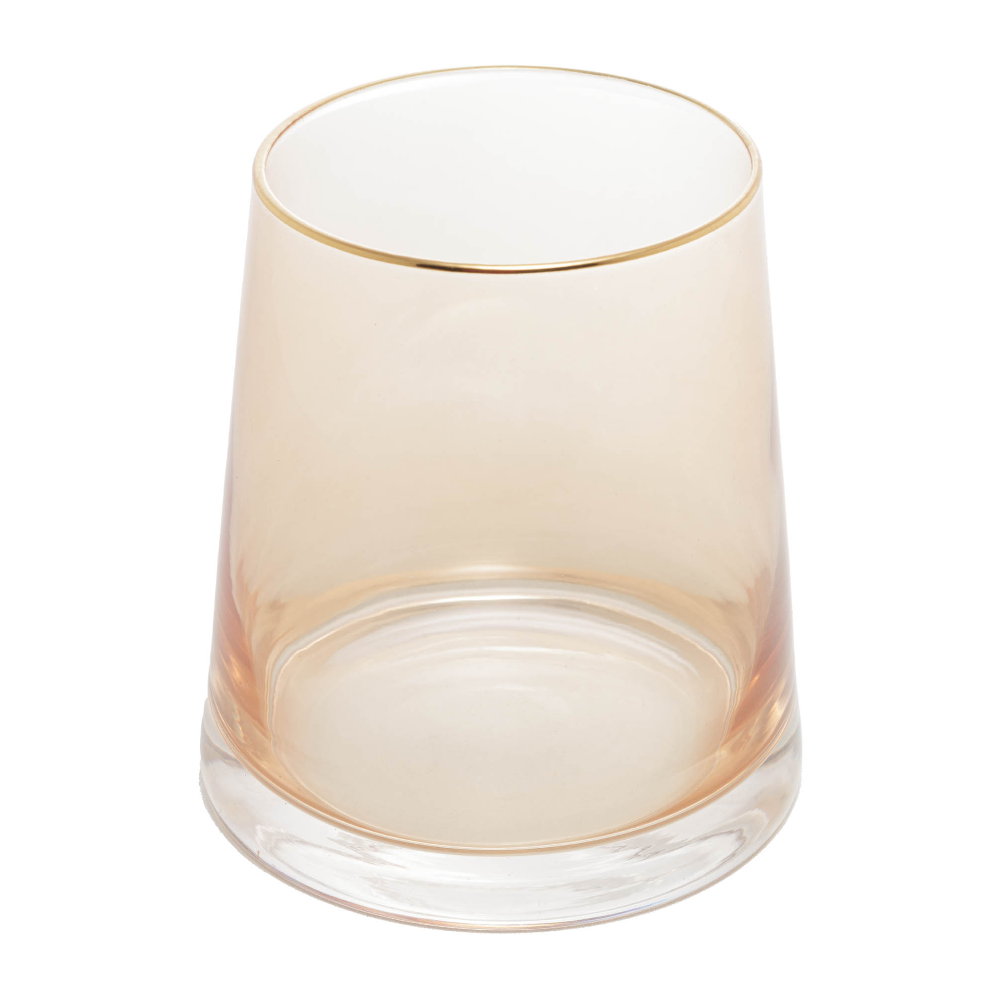 VASO ÂMBAR C/ FIO DOURADO PEQUENO