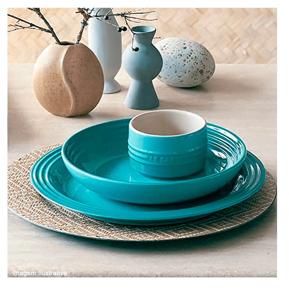 PRATO FUNDO 22CM VANCOUVER Azul Caribe Le Creuset