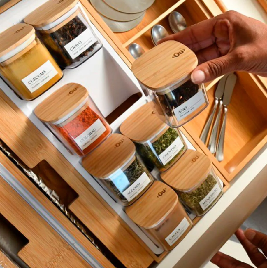 ORGANIZADOR DE TEMPEROS 9PÇS - KEEP - OU