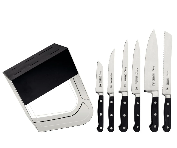 JOGO DE FACAS 7 PCS CENTURY PRETO - TRAMONTINA