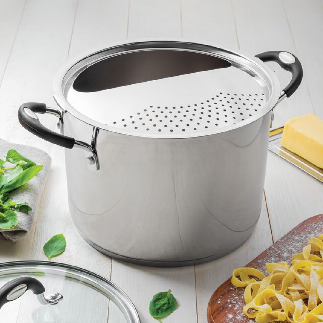 ESPAGUETEIRA AÇO INOX ASTRO SILICON - TRAMONTINA