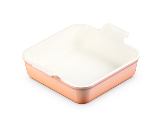 TRAVESSA QUADRADA 23CM HERITAGE Peche Le Creuset