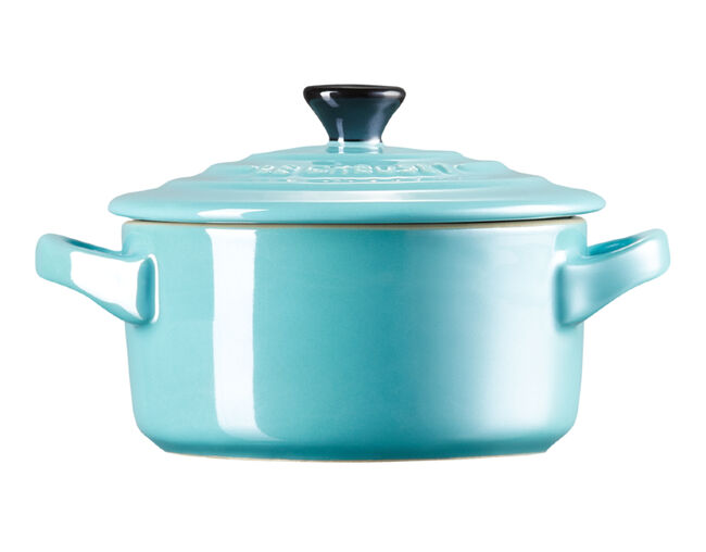 MINI COCOTTE 250ML (PEG PRETO) Azul Caribe Le Creuset