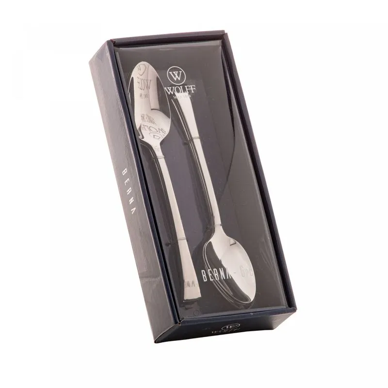 JOGO 6 COLHERES P/ SOBREMESA AÇO INOX BERNA