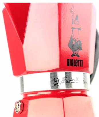 CAFETEIRA MOKA  6 XÍC VERMELHA BIALETTI