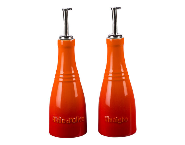 SET AZEITE E VINAGRE CLC Laranja Le Creuset