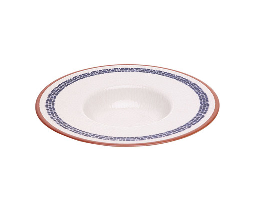 PRATO PARA RISOTO DE CERÂMICA VILLAGE CREME