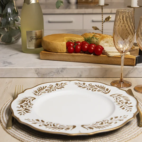 SOUSPLAT GALLES CLASSIC BRANCO COM DOURADO