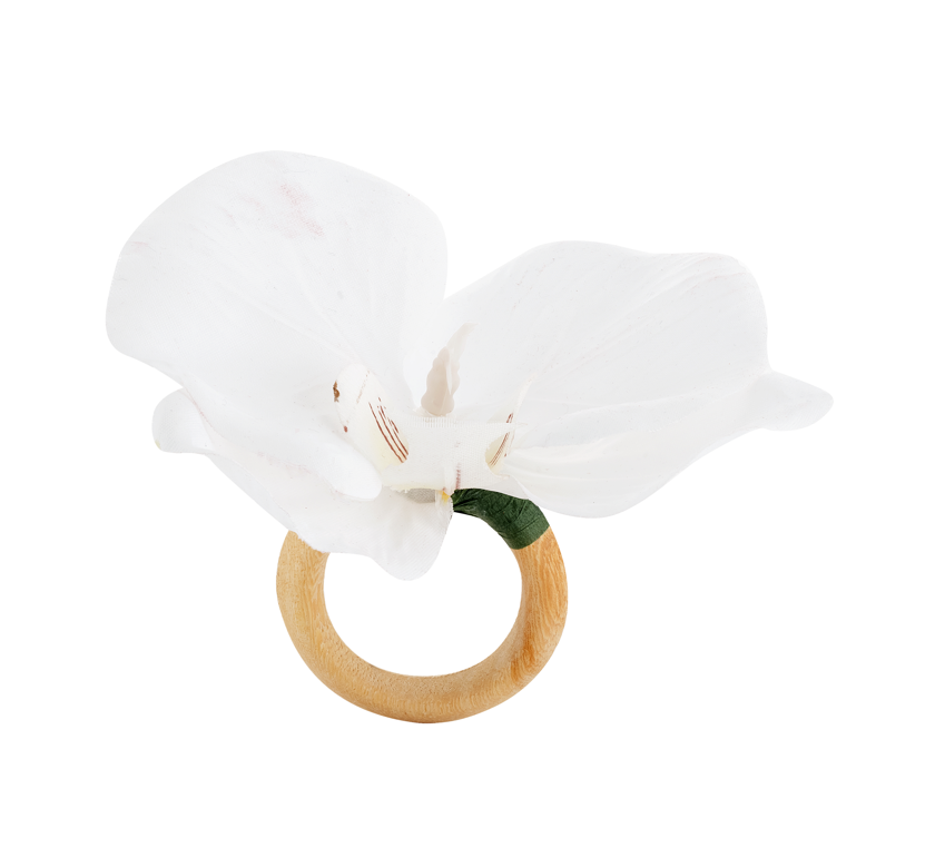 PORTA GUARDANAPO ORQUÍDEA BRANCA MAMEG