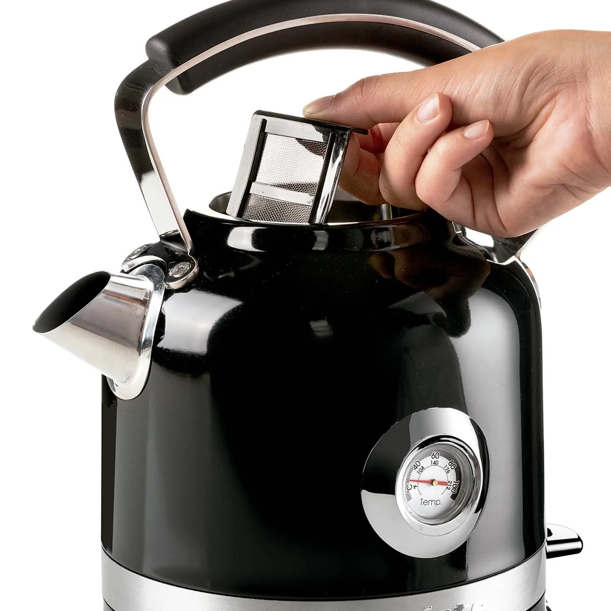 CHALEIRA ELÉTRICA PRETA MODERNA 127V - ARIETE