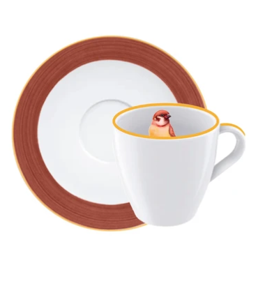 XÍCARA SABIÁ TERRACOTA MAMEG