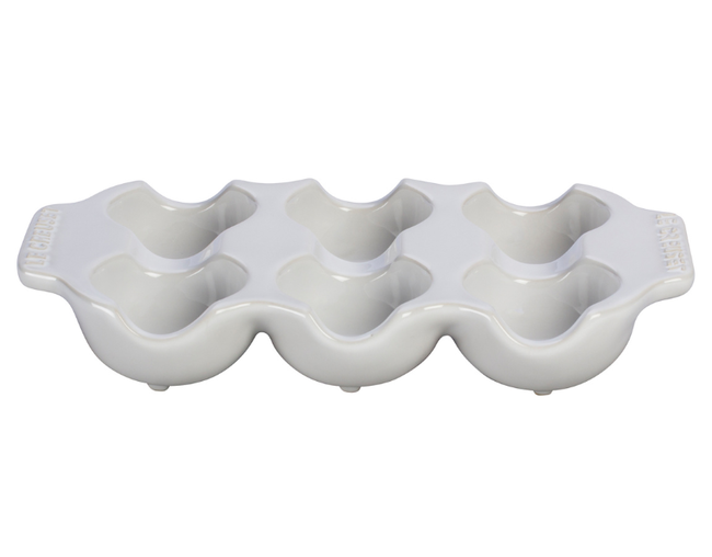 BANDEJA PARA 6 OVOS White Le Creuset