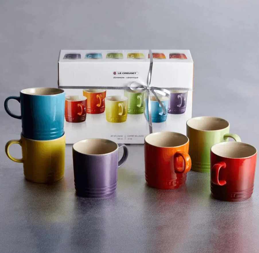 JOGO 6 CANECAS 100ML LONDON GIFT COLLECTION Le Creuset