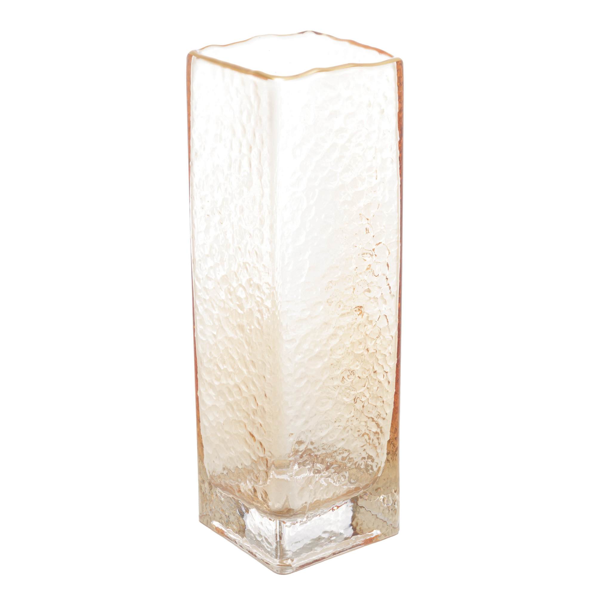 VASO ÂMBAR ALTO C/ FIO DOURADO