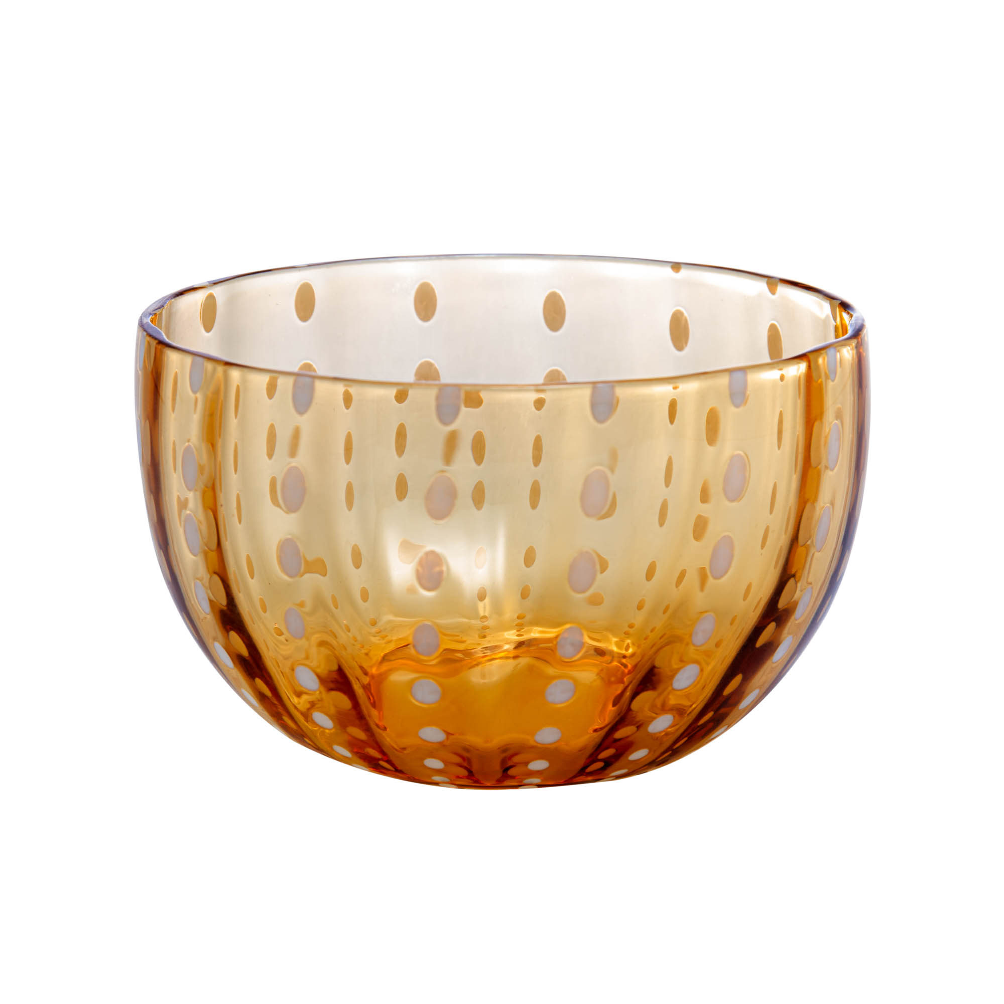 JOGO 2 BOWLS VIDRO ORQUIDEA ÂMBAR