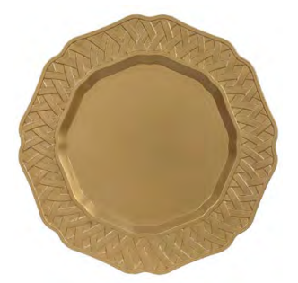 SOUSPLAT DE PLASTICO DOURADO
