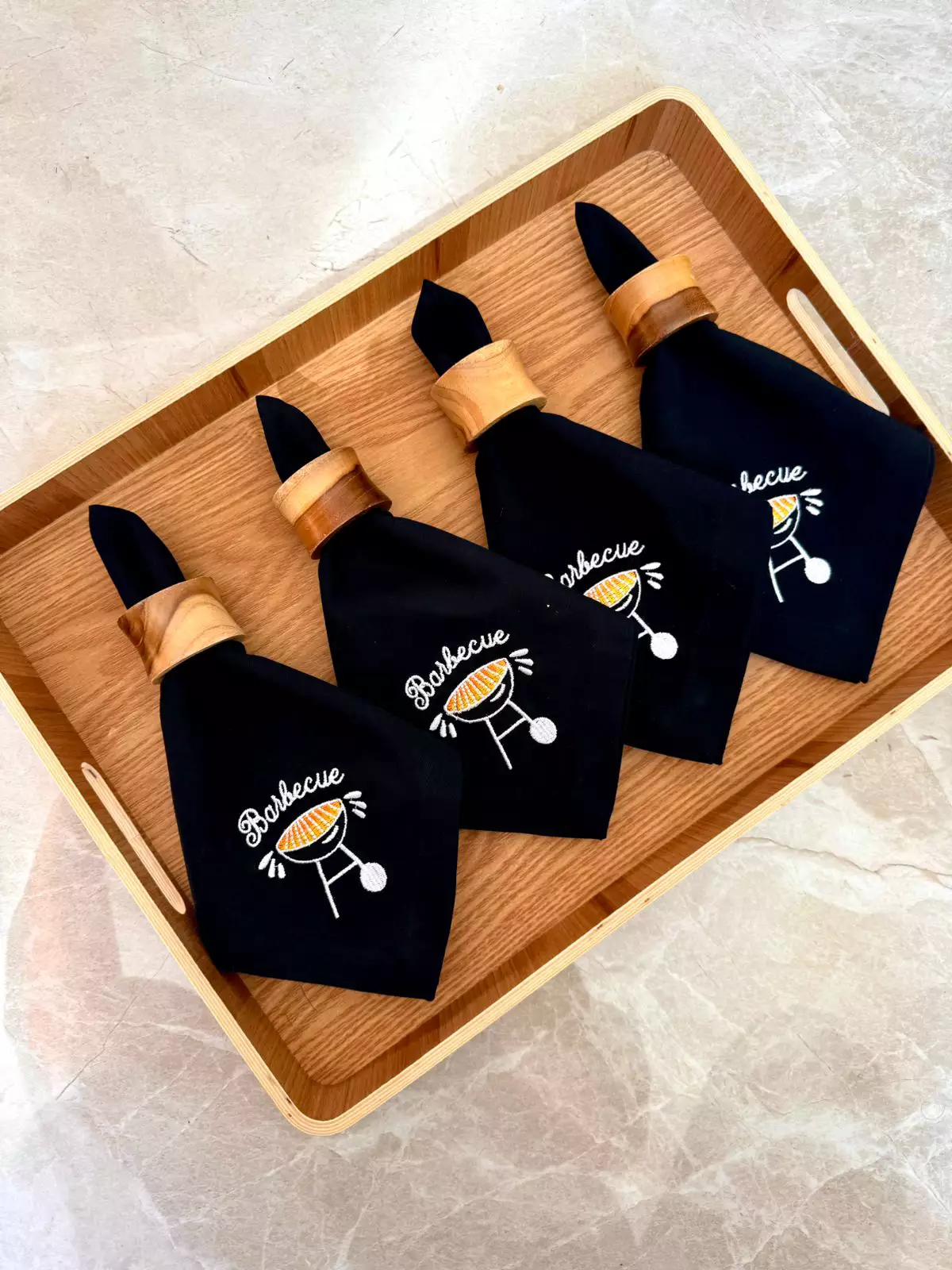 GUARDANAPO PRETO BARBECUE