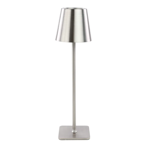 LUMINÁRIA DE MESA METAL PRATA