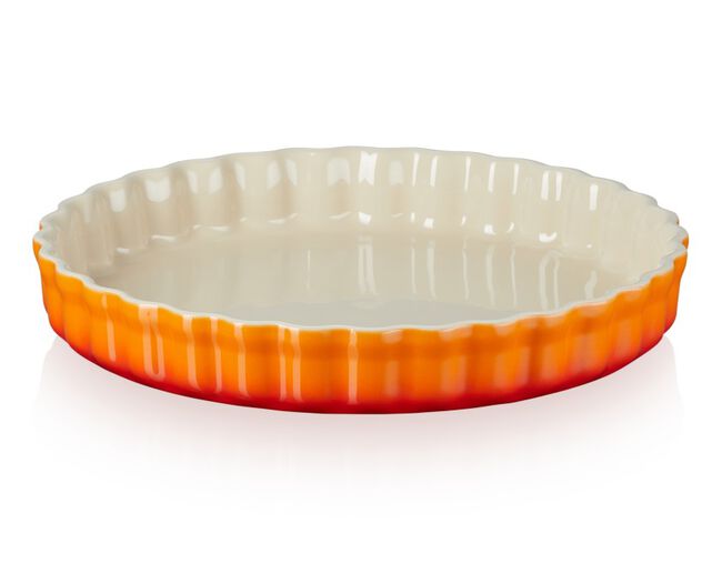 TRAVESSA CANELADA 28CM HERITAGE Laranja Le Creuset