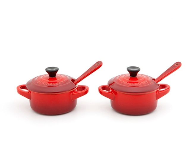 SET 2 POTES PARA MOLHO/CONDIMENTO Vermelho Le Creuset
