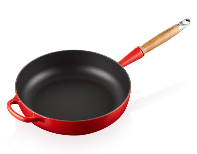 FRIGIDEIRA SAUTE C/ CABO MADEIRA 28CM Vermelho Le Creuset