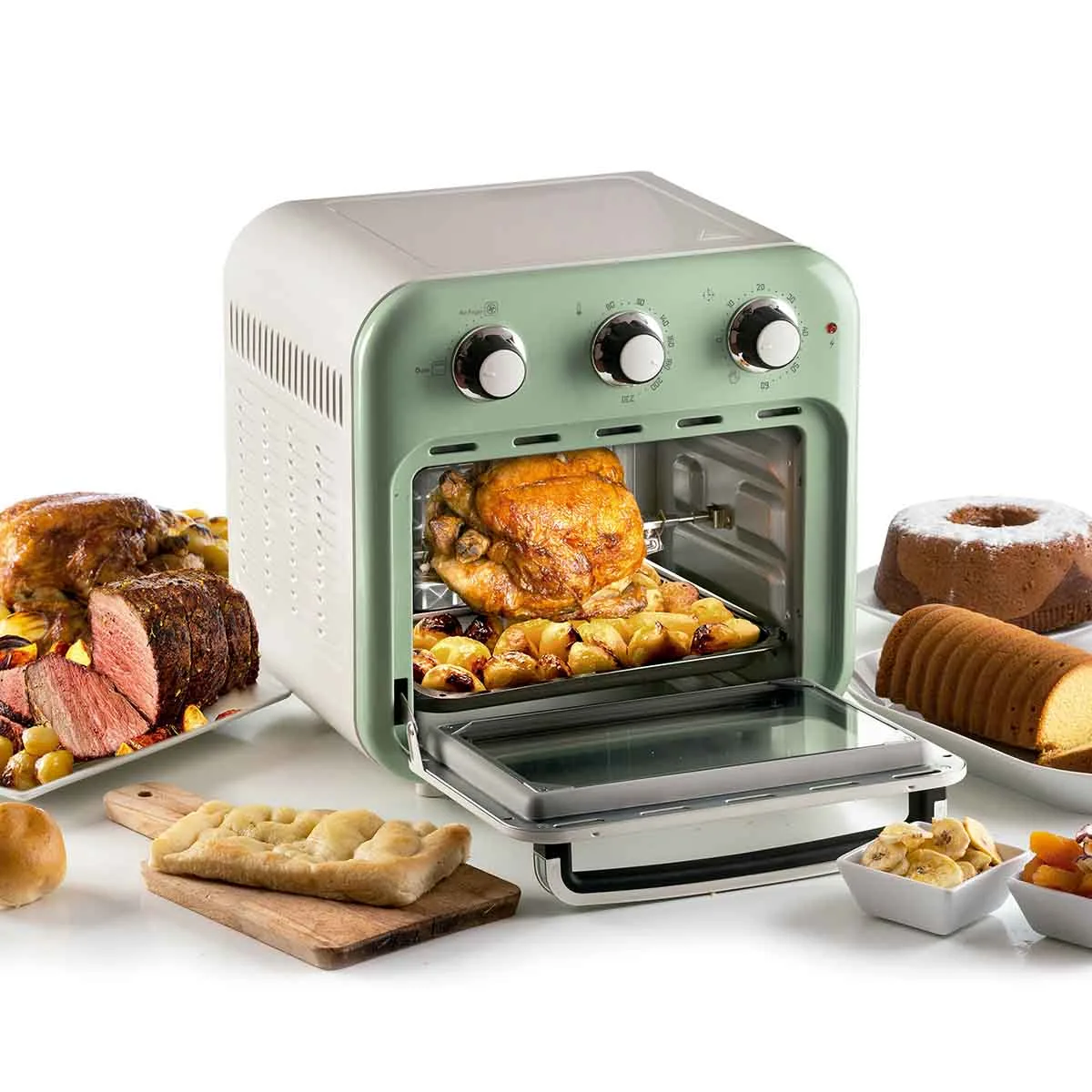 FORNO AIRFRYER VERDE VINTAGE 16L 127V - ARIETE