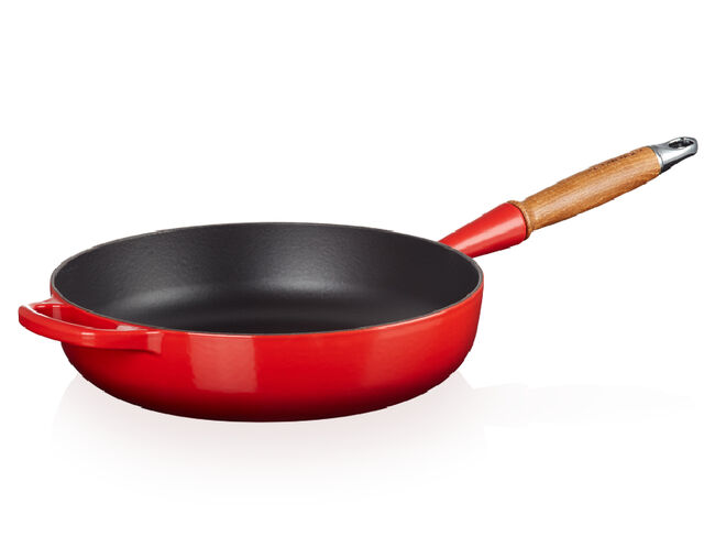 FRIGIDEIRA SAUTE C/ CABO MADEIRA 28CM Vermelho Le Creuset