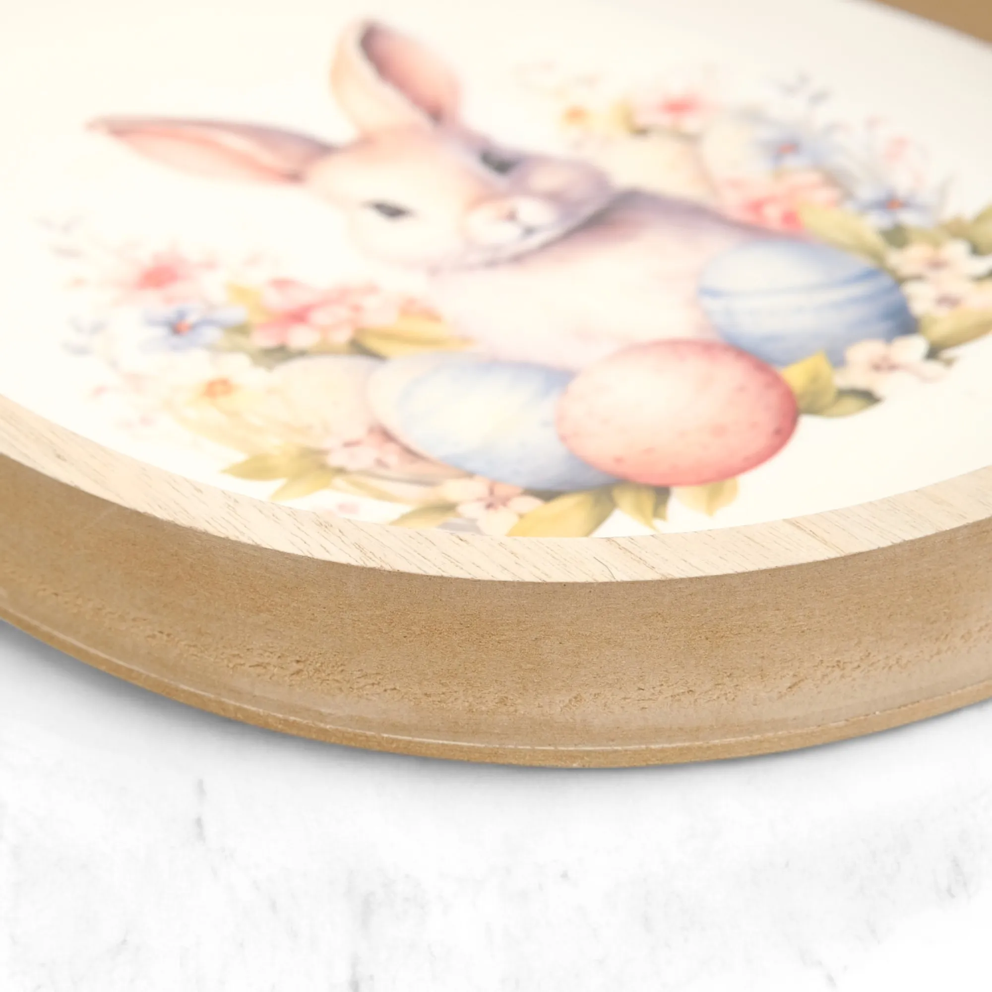 BANDEJA DECORATIVA OVAL COELHO