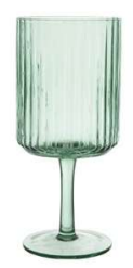 TAÇA CANELADA VERDE