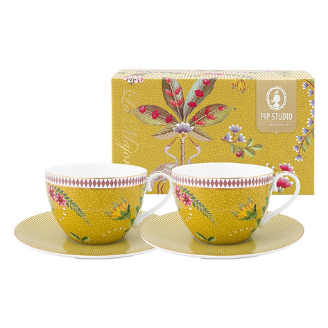 SET 2 XICARAS DE CHA AMARELO LA MAJORELLE - PIP STUDIO