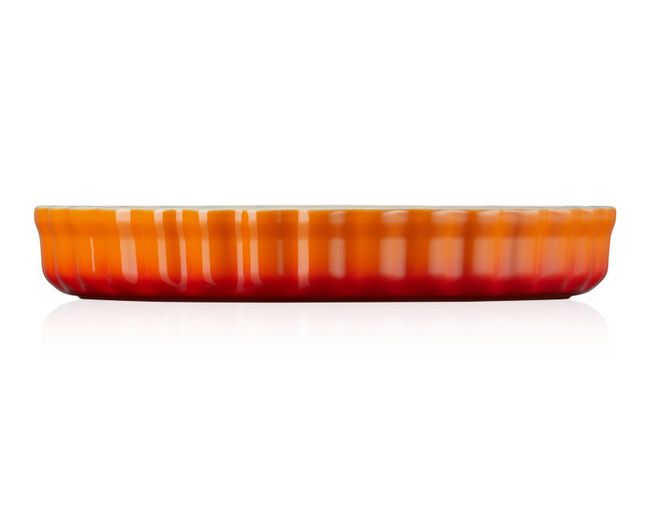 TRAVESSA CANELADA 28CM HERITAGE Laranja Le Creuset