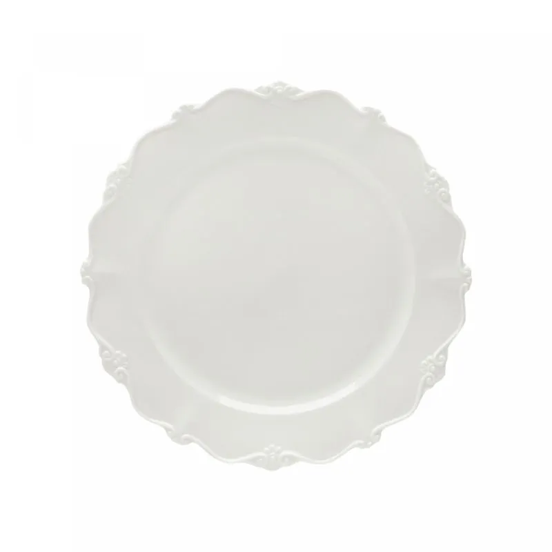 JOGO 6 PRATOS RASOS PORCELANA FANCY