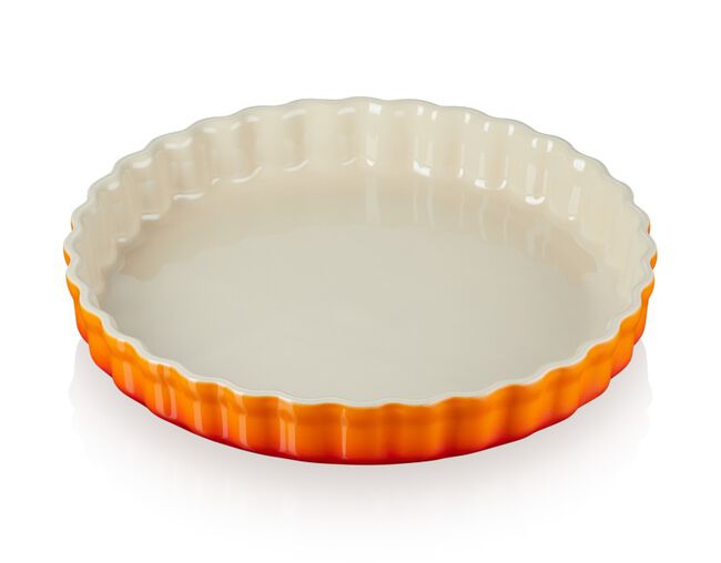 TRAVESSA CANELADA 28CM HERITAGE Laranja Le Creuset
