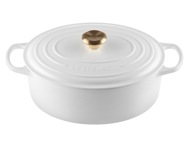 PANELA OVAL 31CM (PEG DOURADO) White Le Creuset