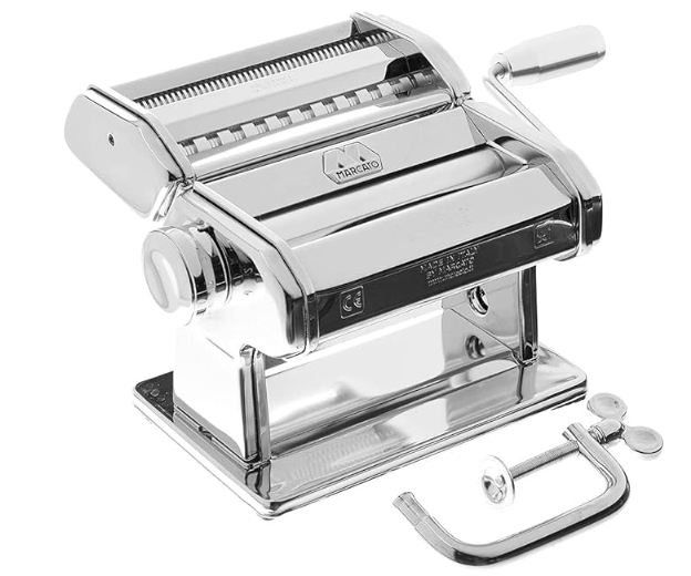 MÁQ. P/ MASSA MANUAL MARCATO ATLAS 150 - PRATA