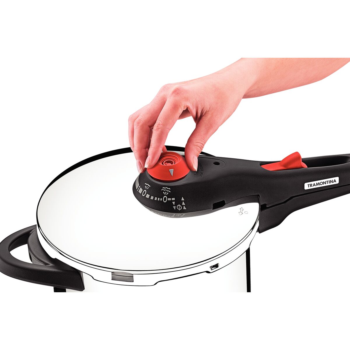 PANELA DE PRESSÃO AÇO INOX 6L SOLAR - TRAMONTINA