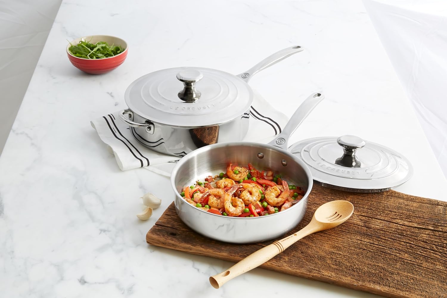FRIGIDEIRA SAUTE C/ TAMPA 24CM 3-PLY Le Creuset