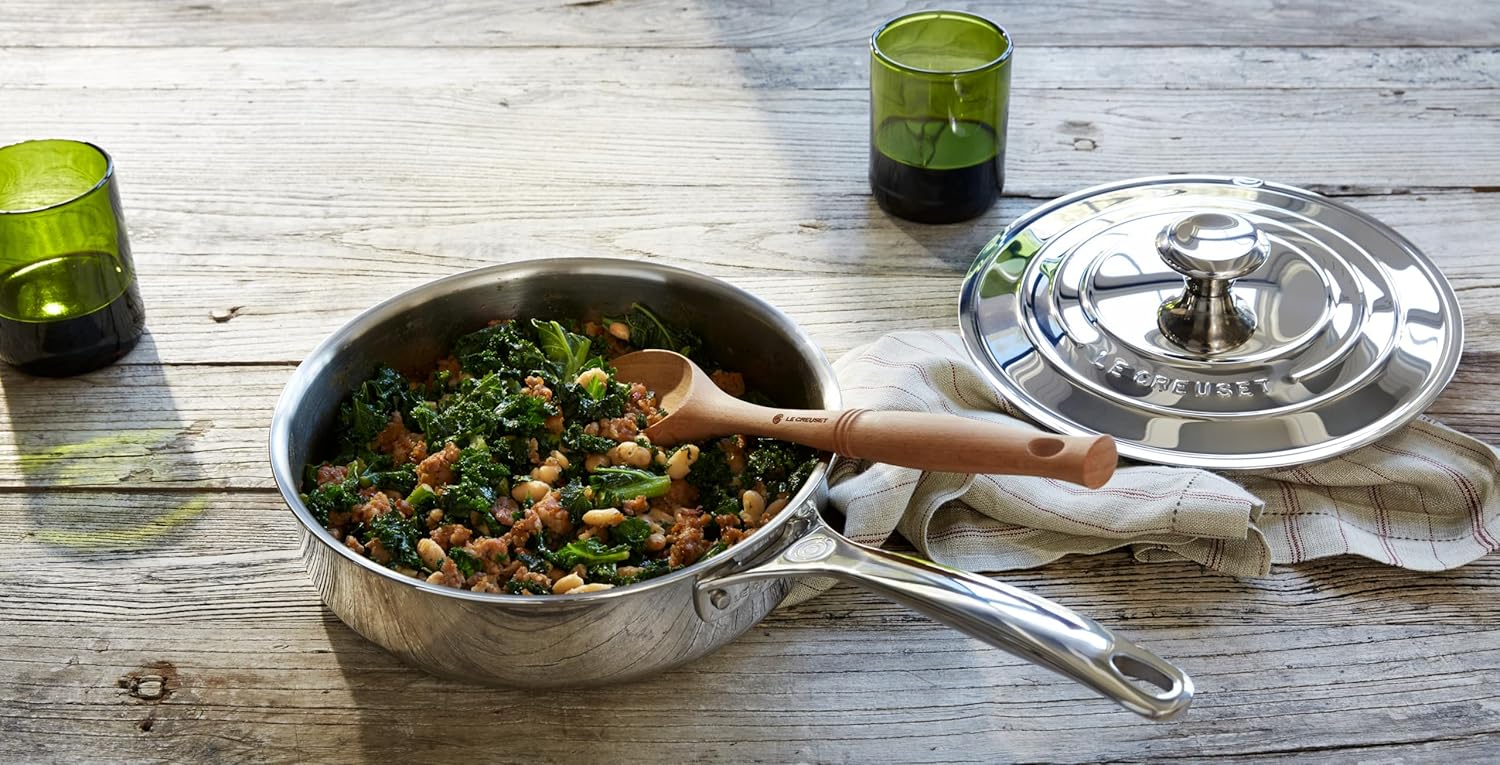 FRIGIDEIRA SAUTE C/ TAMPA 24CM 3-PLY Le Creuset