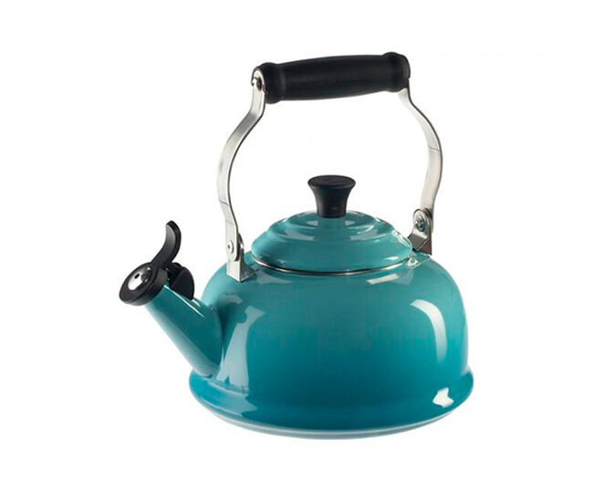 CHALEIRA COM APITO 1,6L Azul Caribe Le Creuset