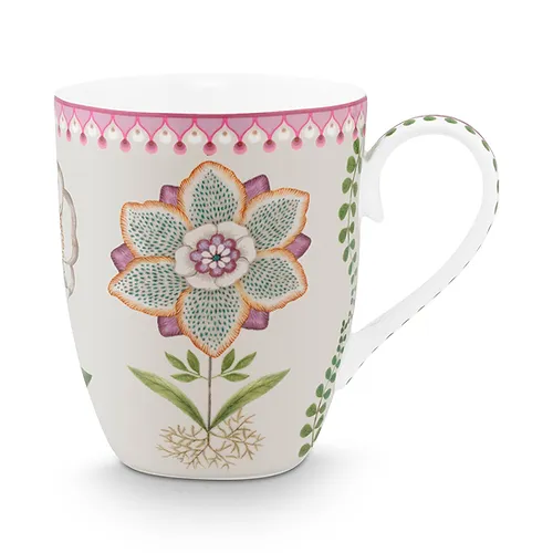 CANECA GRANDE OFF WHITE LILY&LOTUS - PIP STUDIO