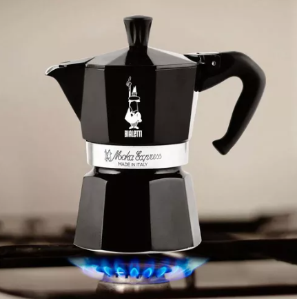 CAFETEIRA MOKA 3 XÍC PRETA BIALETTI