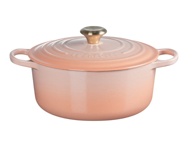 PANELA REDONDA 24CM (PEG DOURADO) Peche Le Creuset
