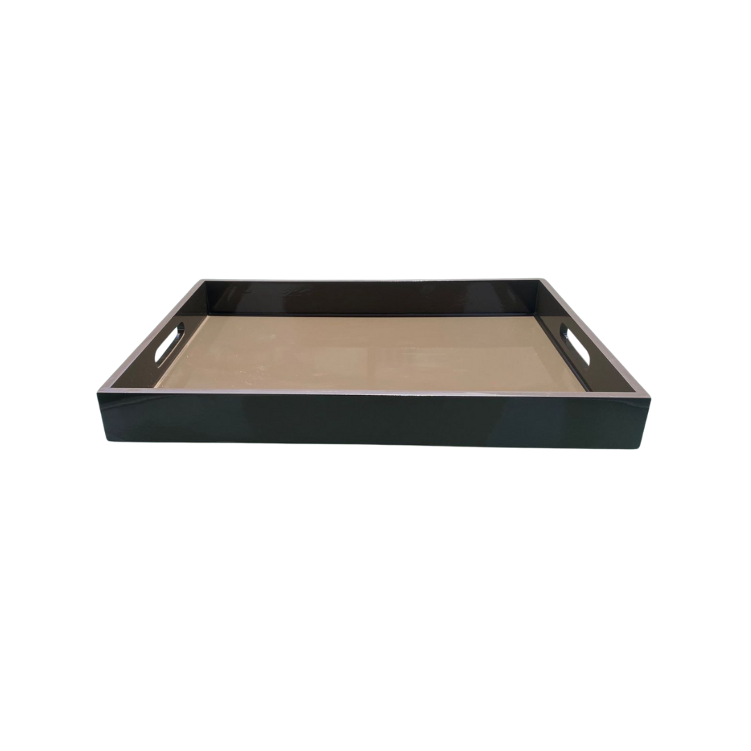 BANDEJA DECORATIVA MDF MARROM PEQUENA