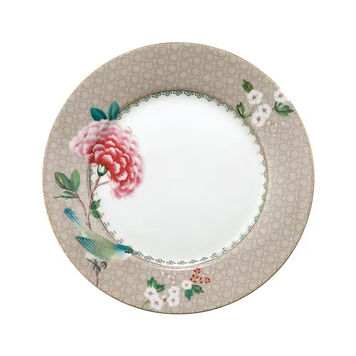 PRATO DE SOBREMESA CAQUI BLUSHING BIRDS - PIP STUDIO