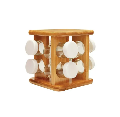 ORGANIZADOR DE TEMPEROS GIRATÓRIO 9 PÇS - KEEP - OU