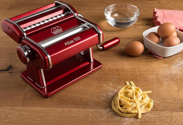 MÁQ. P/ MASSA MANUAL MARCATO ATLAS 150 - VERMELHA